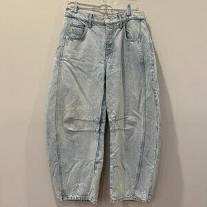 Free People WE THE FREE Good Luck Barrel Jeans